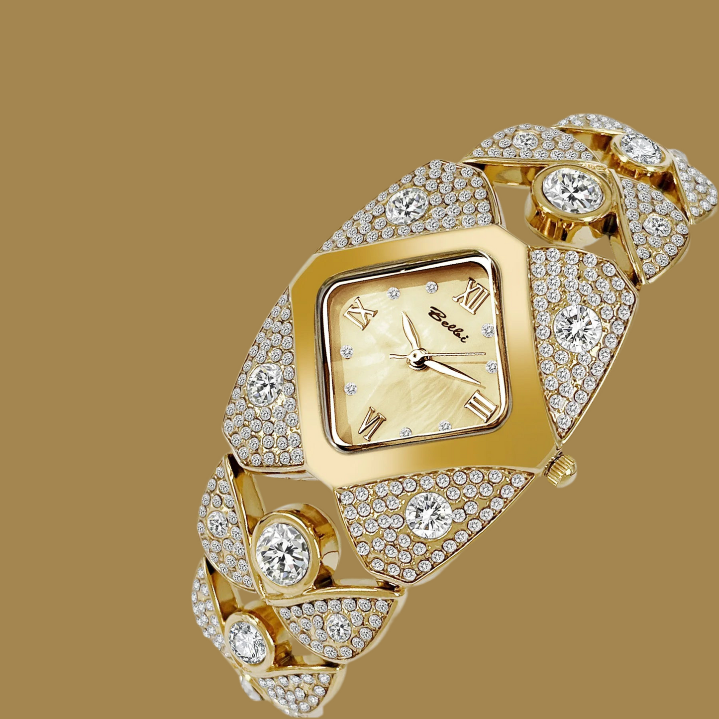 Unique Design Gold Women Bracelet Watches 2025 New Luxury Brand Wrist Watches For Ladies Full Steel Women Quartz Wristwatches