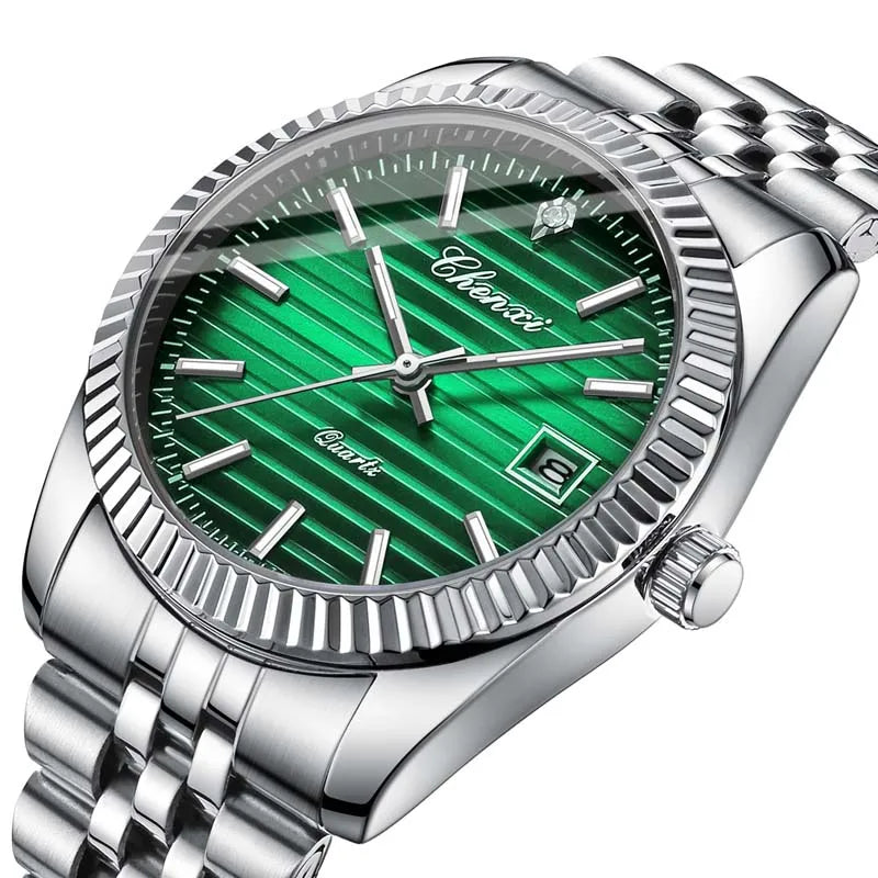 Luxury Stainless Steel Watch For Man 35mm Small Dial Waterproof Men Watch Casual Quartz Men's Watches Male