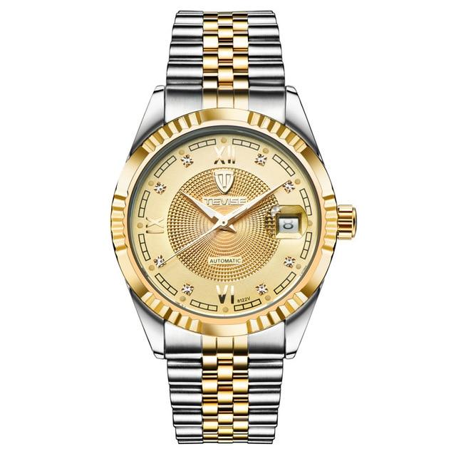 Brand Luxury Men Automatic Watch Man Tourbillon Mechanical Watches Movement Gold Clock