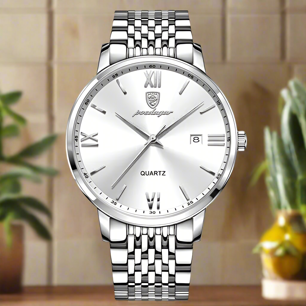 Luxury Sports Men's Wristwatch Stainless Steel Waterproof Date Man Watch High Quality Casual Fashion Quartz Men Watches poedagar