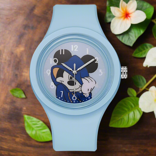 Disney Minnie Mouse Children Watch Mickey Minnie Mouse Anime Figure Watches Children Cartoon Quartz Watches for Girls Gifts