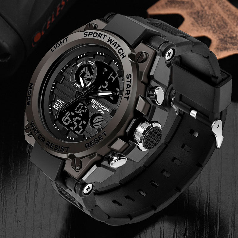Brand Wrist Watch Men Watches Military Army Sport Style Wristwatch Dual Display Male Watch For Men Clock Waterproof Hours