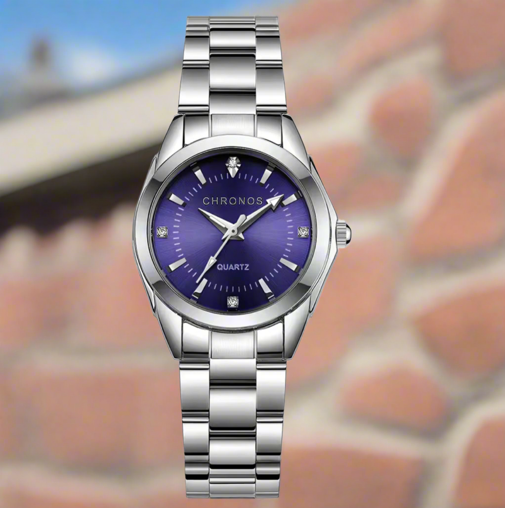 Chronos Women's Quartz Watch with Steel Strip Fashion Timepiece for Stylish Accurateness