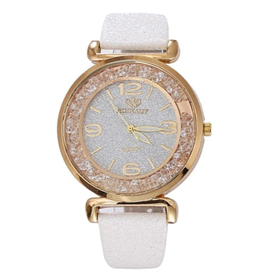 Watch Fashion Women Watches Luxury Crystal Rhinestone Stainless Steel Quartz Wrist Watches