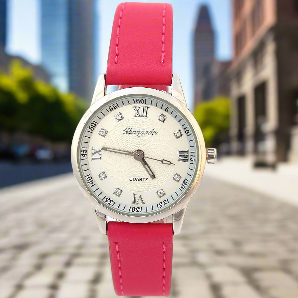 Child Watches Girl Leather Strap Learn Time Kids Watch Students Quartz Wristwatch Casual Fashion Children's Gifts