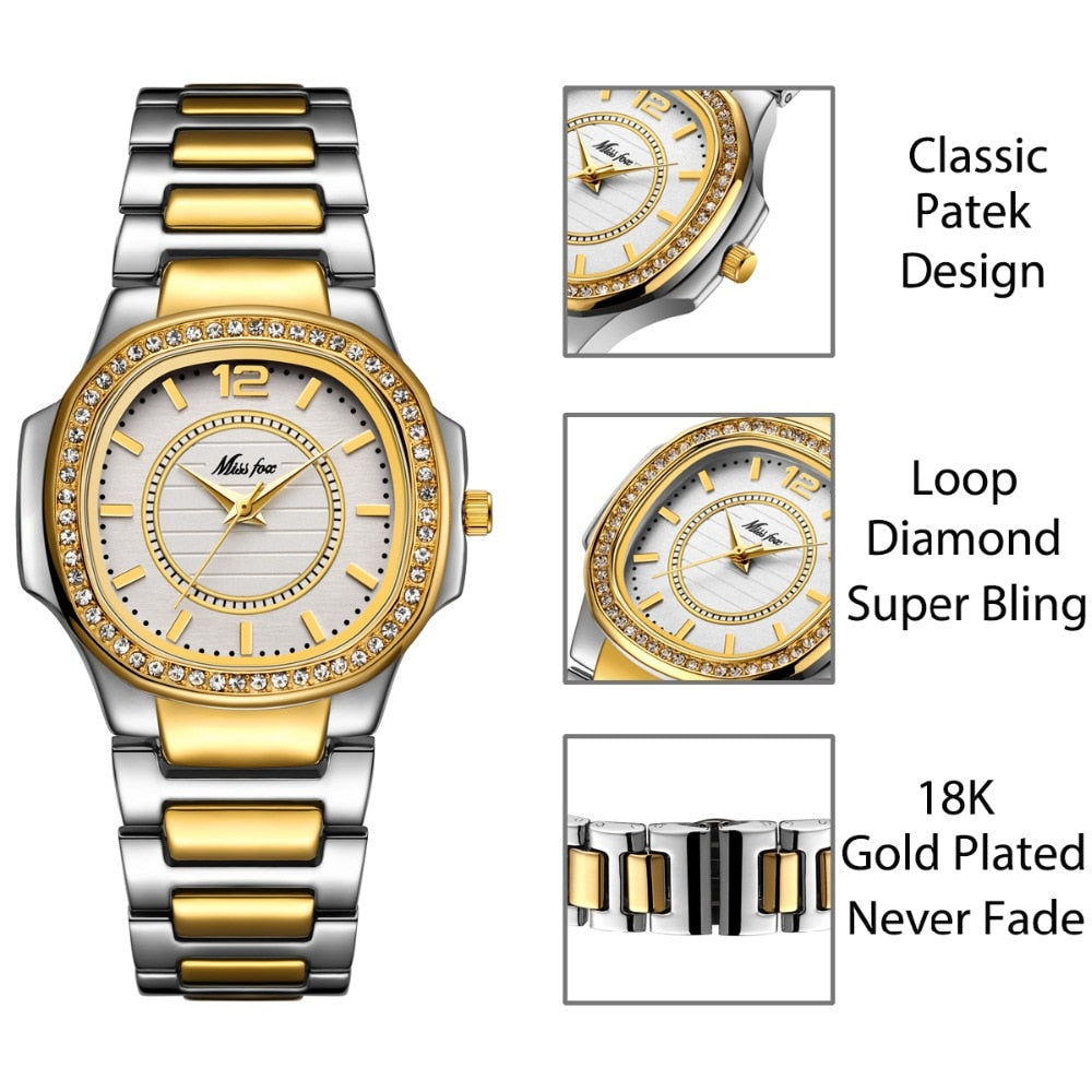 Women Watches Fashion Watch Geneva Designer Ladies Watch Luxury Brand Diamond Quartz Gold Wrist Watch