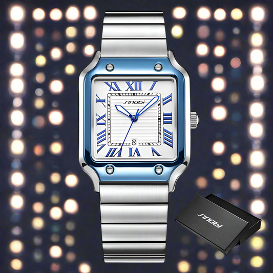 Casual Design Men's Quartz Watches Fashion Stainless Steel Man's Wristwatches Business Square Male Relogio Masculino