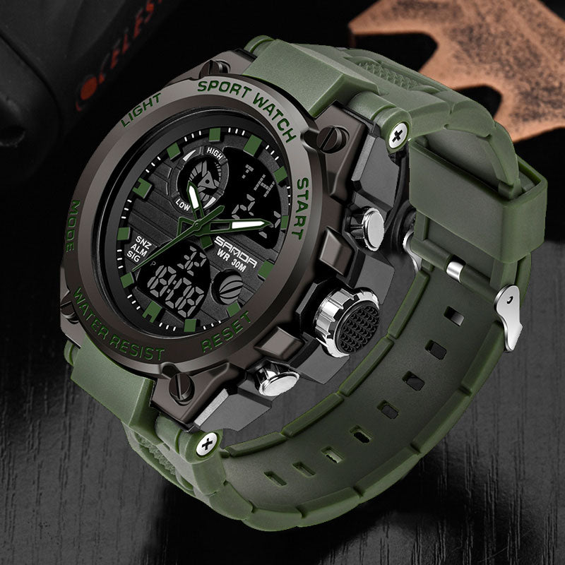 Brand Wrist Watch Men Watches Military Army Sport Style Wristwatch Dual Display Male Watch For Men Clock Waterproof Hours