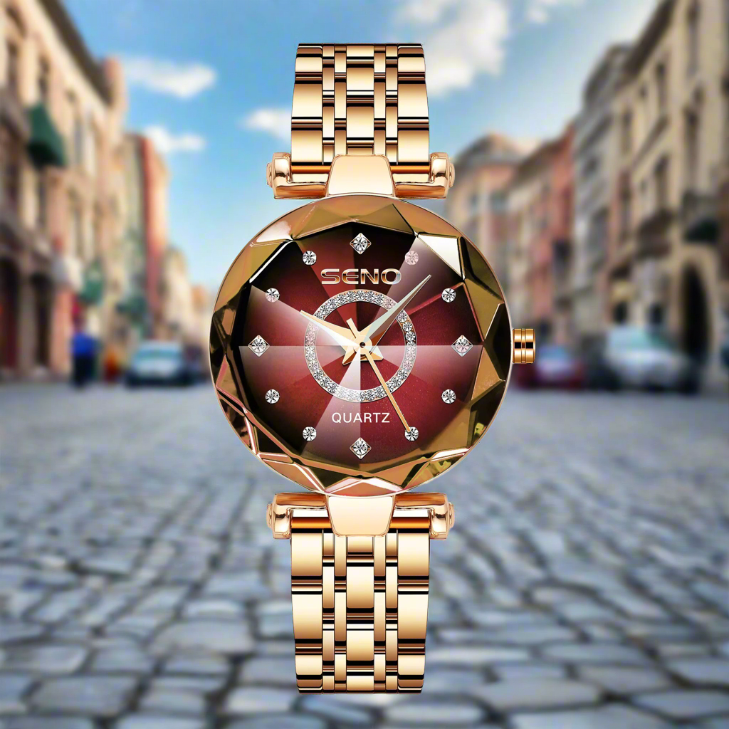 Oceanic Star Women Crystal Watch 2025 Top Brand Luxury Rose Gold Women Bracelet Watch For Ladies Wrist Watch Relogio