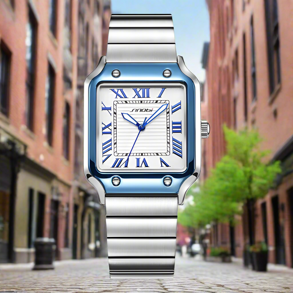 Casual Design Men's Quartz Watches Fashion Stainless Steel Man's Wristwatches Business Square Male Relogio Masculino