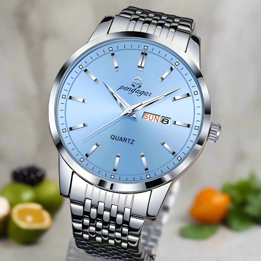 2025 New Top Brand Luxury Man Wristwatch Waterproof Luminous Date Men Watches Stainless Steel Quartz 43mm Men's Watch Male reloj