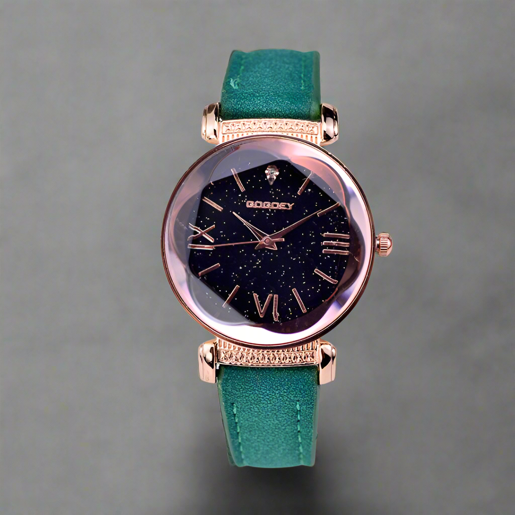 Gogoey Brand Rose Gold Leather Watches Women ladies casual dress quartz wristwatch