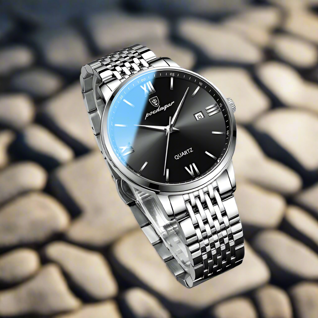 Luxury Sports Men's Wristwatch Stainless Steel Waterproof Date Man Watch High Quality Casual Fashion Quartz Men Watches poedagar