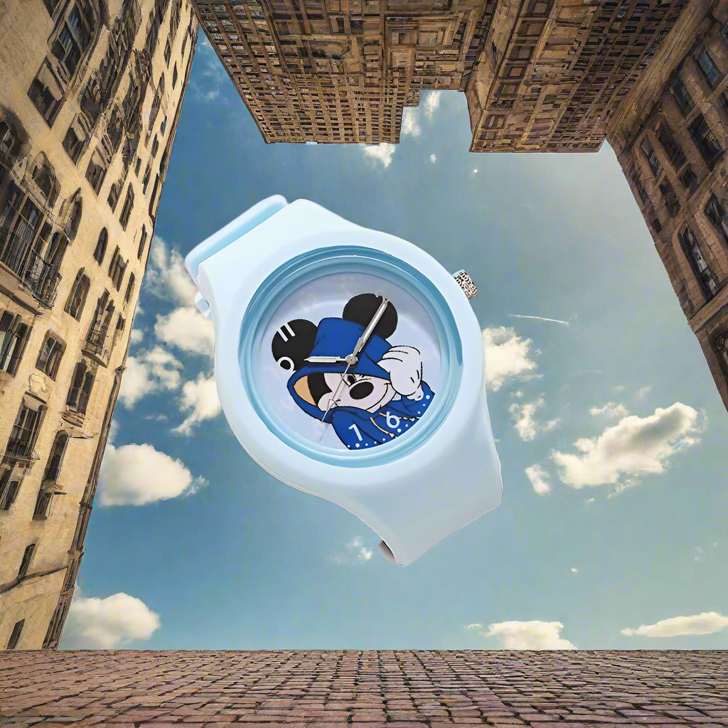 Disney Minnie Mouse Children Watch Mickey Minnie Mouse Anime Figure Watches Children Cartoon Quartz Watches for Girls Gifts