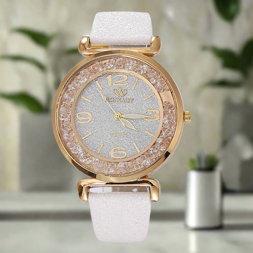 Watch Fashion Women Watches Luxury Crystal Rhinestone Stainless Steel Quartz Wrist Watches
