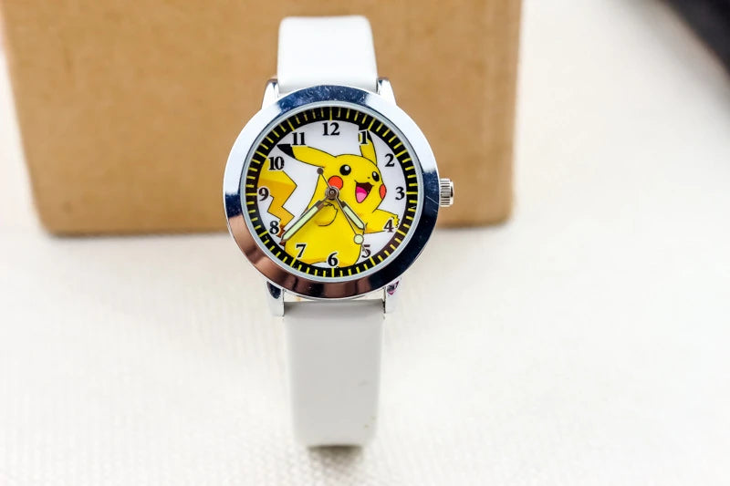 Pokemon children watch Quartz Leather Wrist Watches Clcok men women watches Christmas holiday party gifts  Toys