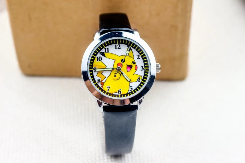 Pokemon children watch Quartz Leather Wrist Watches Clcok men women watches Christmas holiday party gifts  Toys