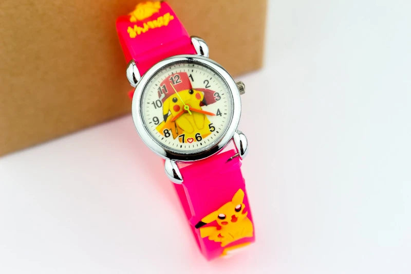 Pokemon children watch Quartz Leather Wrist Watches Clcok men women watches Christmas holiday party gifts  Toys