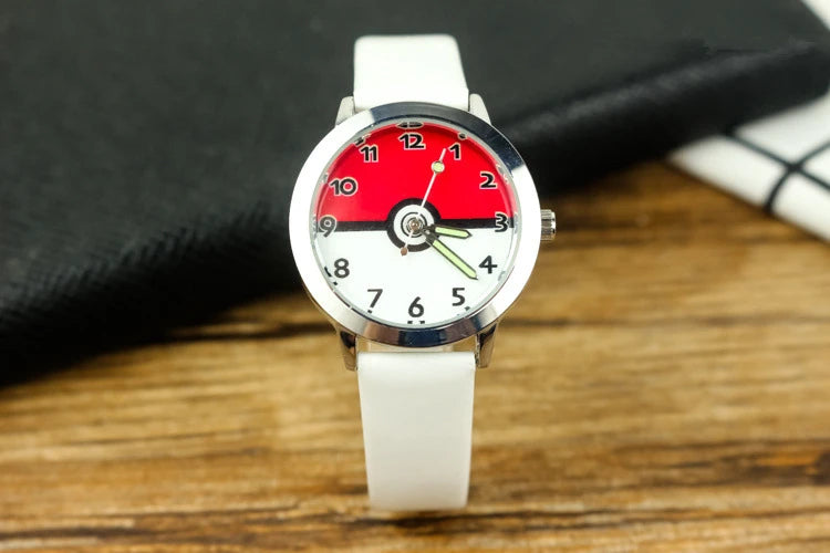 Pokemon children watch Quartz Leather Wrist Watches Clcok men women watches Christmas holiday party gifts  Toys