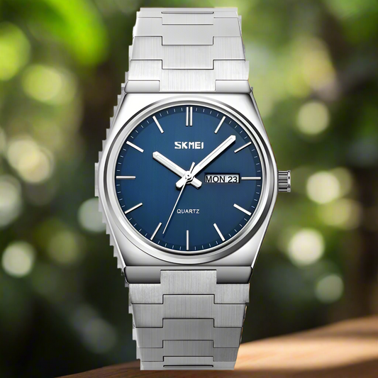 Mens Waterproof Business Wristwatches Man reloj hombre  Casual Quartz Clock Male Full Steel Time Week Sports Watch