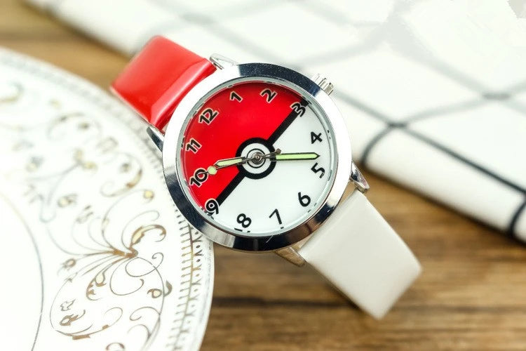 Pokemon children watch Quartz Leather Wrist Watches Clcok men women watches Christmas holiday party gifts  Toys