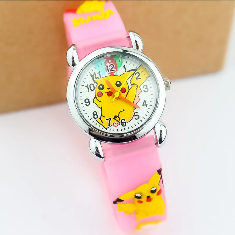 Pokemon children watch Quartz Leather Wrist Watches Clcok men women watches Christmas holiday party gifts  Toys