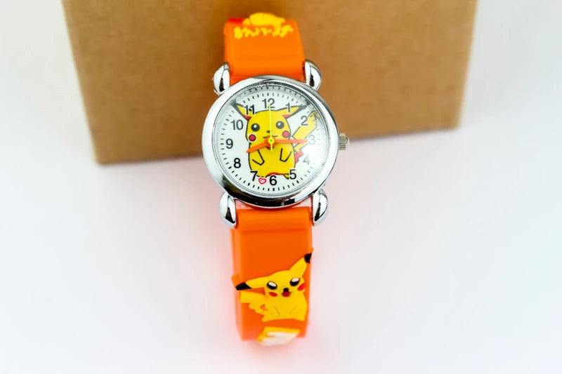 Pokemon children watch Quartz Leather Wrist Watches Clcok men women watches Christmas holiday party gifts  Toys