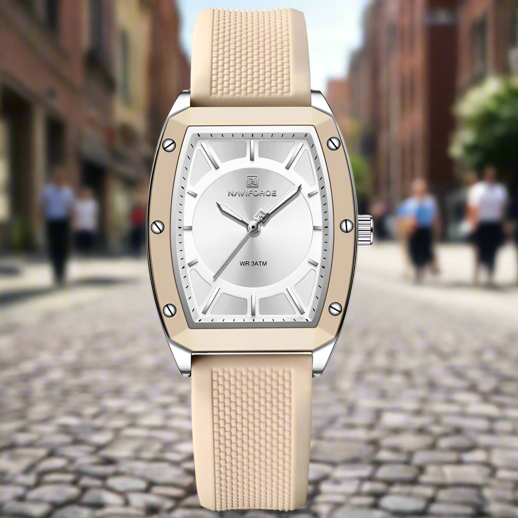 Women Quartz Watches Silicone Strap Student Sports Watch Big Dial Simple Tonneau Waterproof Wristwatches