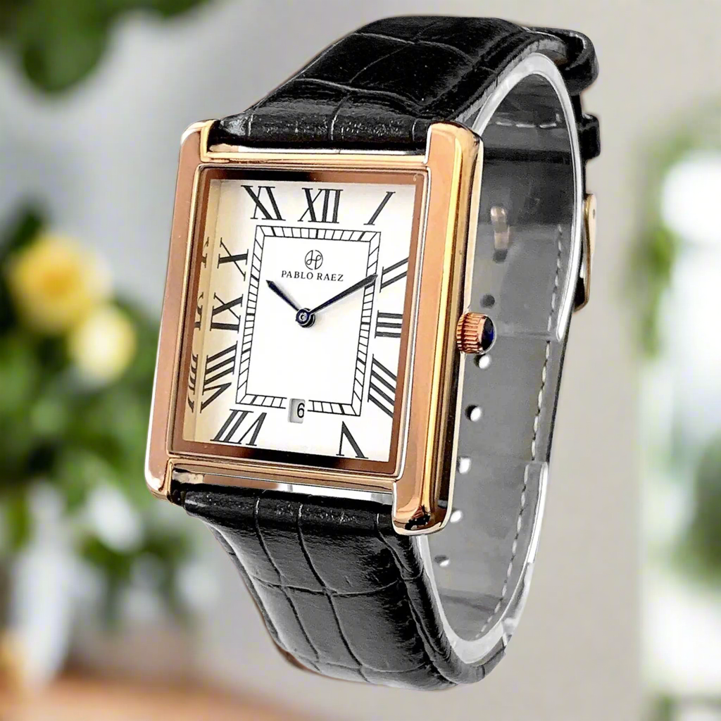 Men Watch Business Light Luxury Brand Square Classical Calendar Waterproof Belt Male Fashion Quartz Clock Watches Gift