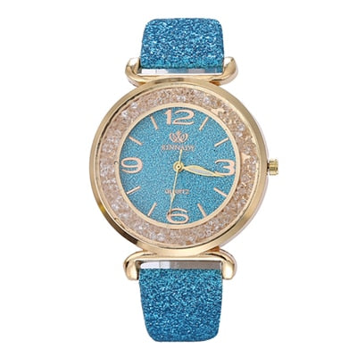 Watch Fashion Women Watches Luxury Crystal Rhinestone Stainless Steel Quartz Wrist Watches
