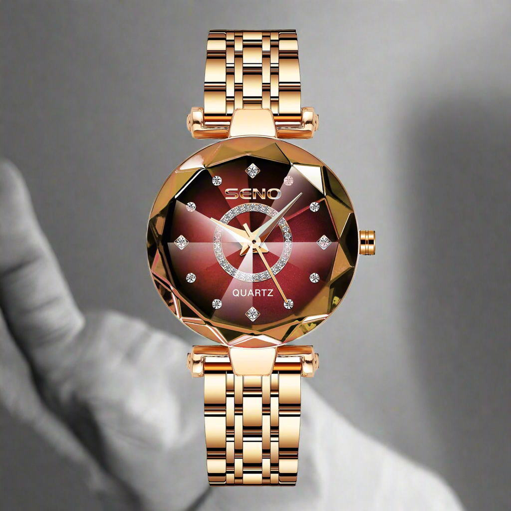 Oceanic Star Women Crystal Watch 2025 Top Brand Luxury Rose Gold Women Bracelet Watch For Ladies Wrist Watch Relogio