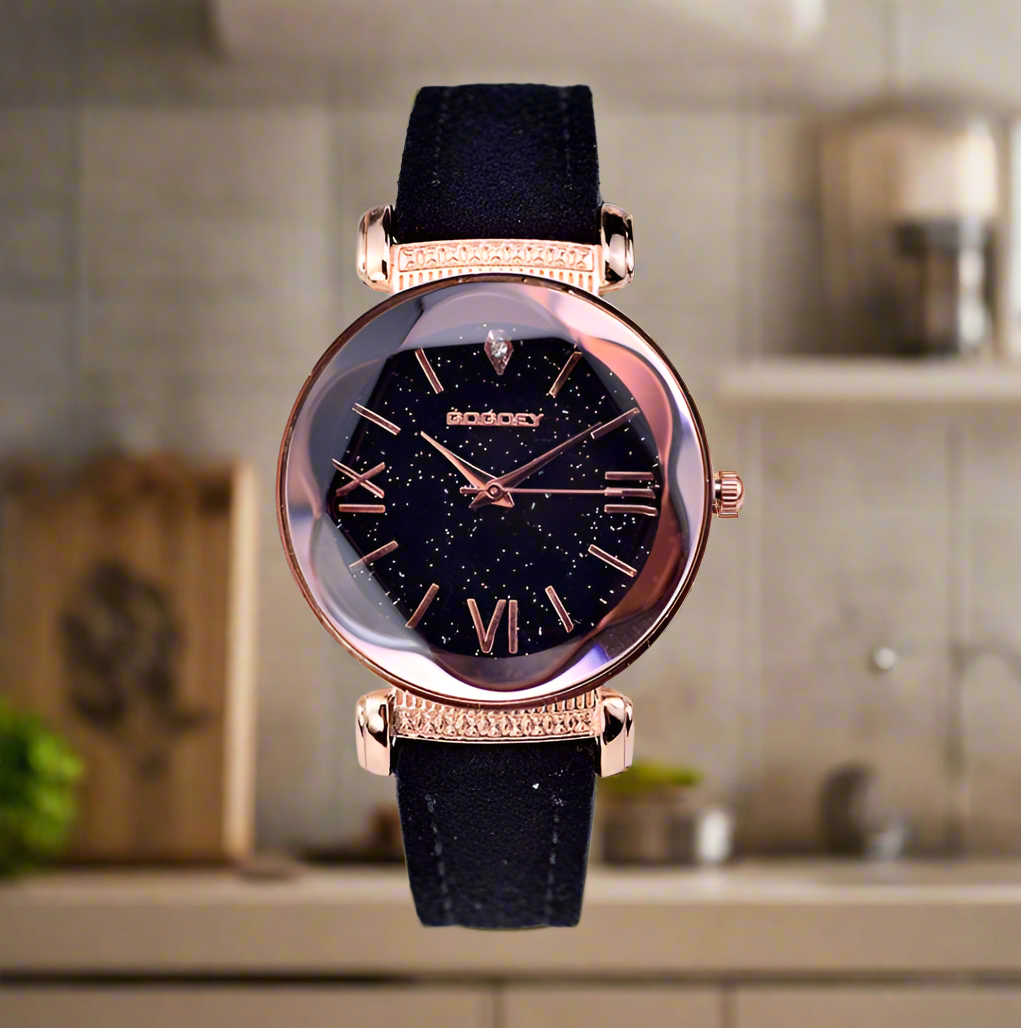 Gogoey Brand Rose Gold Leather Watches Women ladies casual dress quartz wristwatch