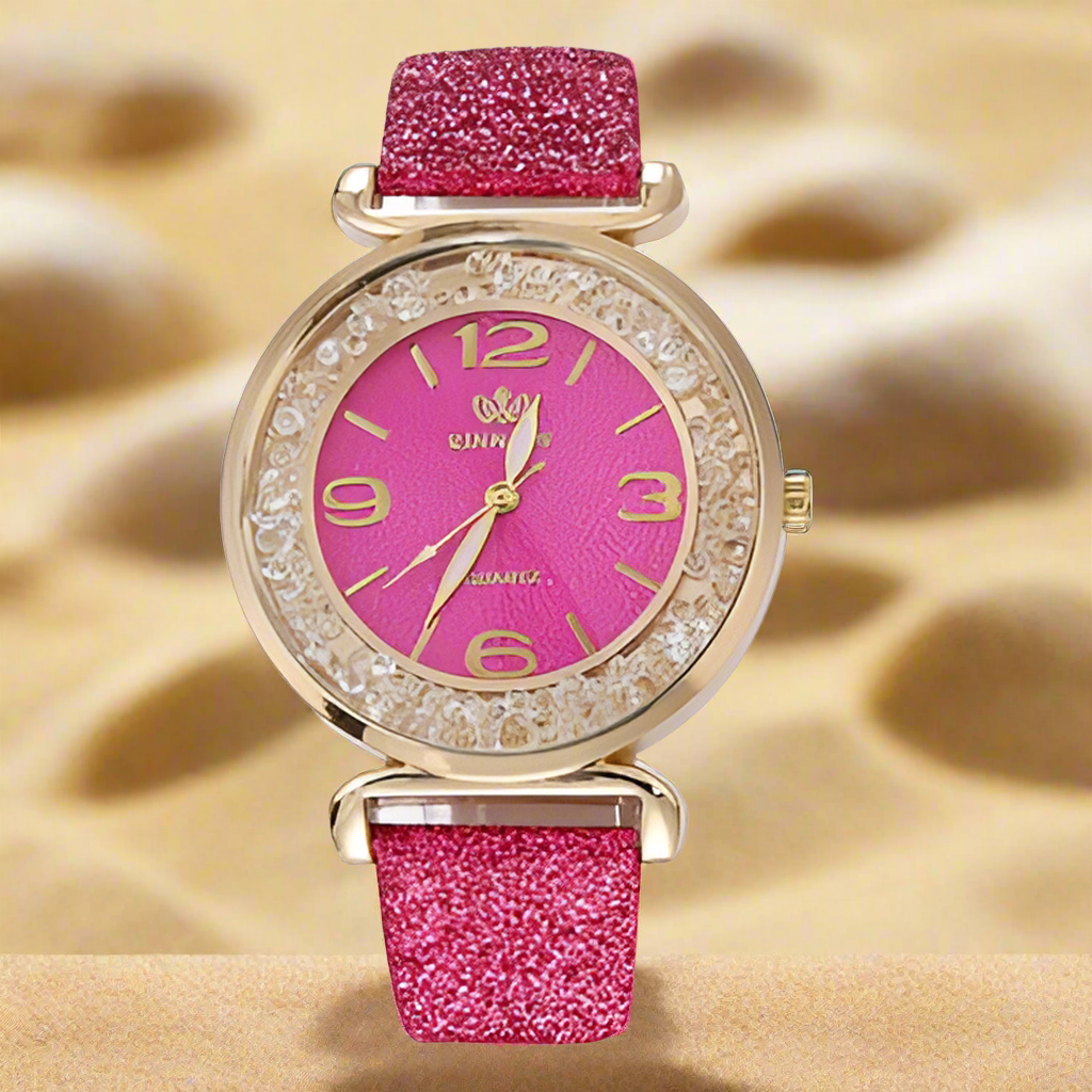 Watch Fashion Women Watches Luxury Crystal Rhinestone Stainless Steel Quartz Wrist Watches