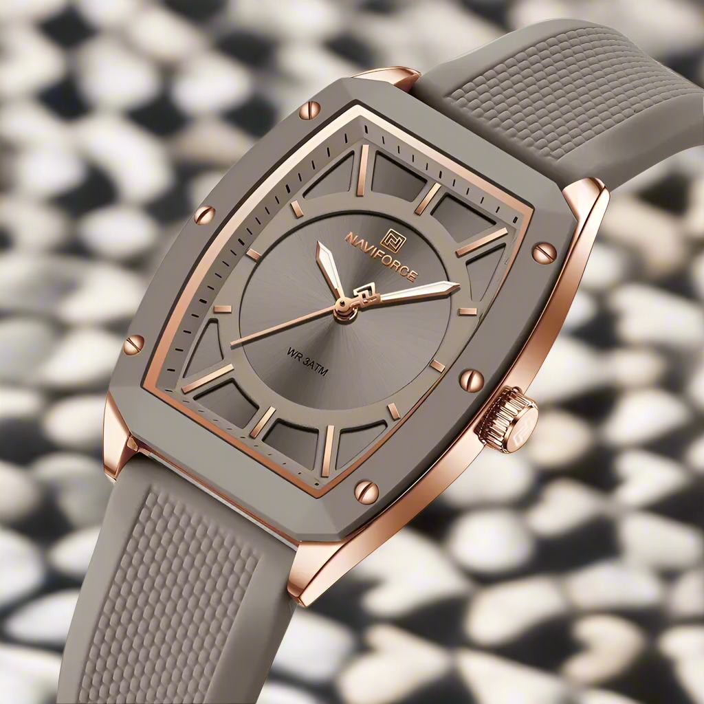 Women Quartz Watches Silicone Strap Student Sports Watch Big Dial Simple Tonneau Waterproof Wristwatches