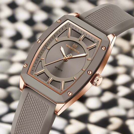 Women Quartz Watches Silicone Strap Student Sports Watch Big Dial Simple Tonneau Waterproof Wristwatches