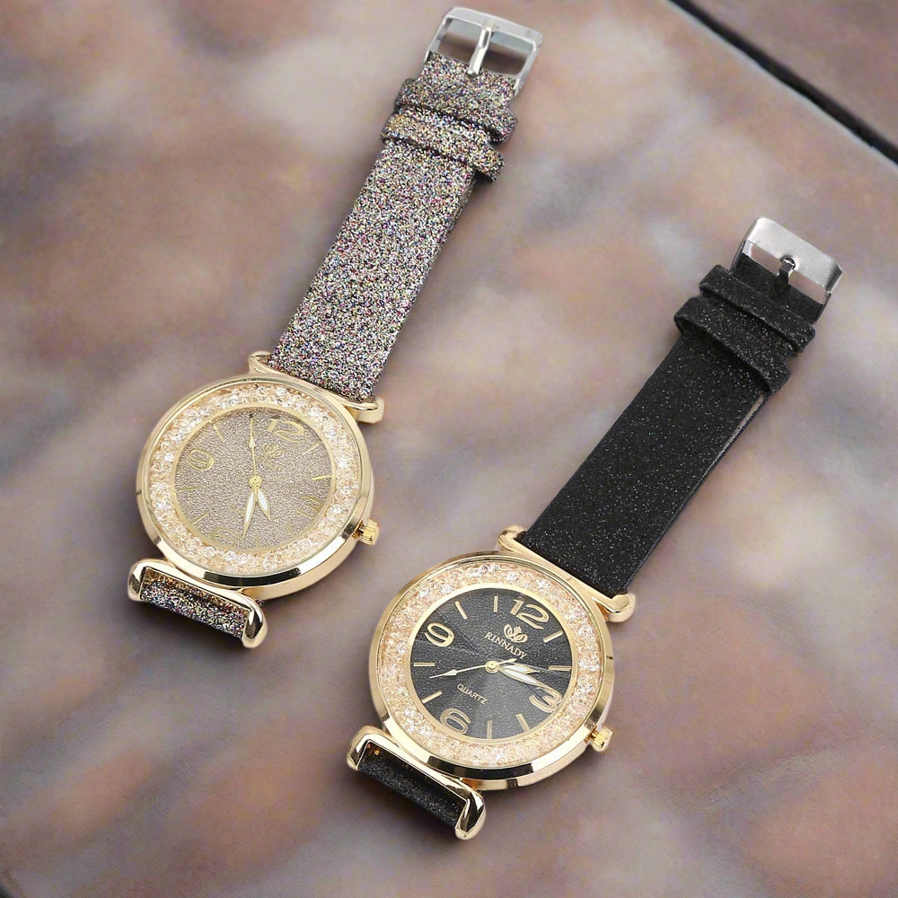 Watch Fashion Women Watches Luxury Crystal Rhinestone Stainless Steel Quartz Wrist Watches