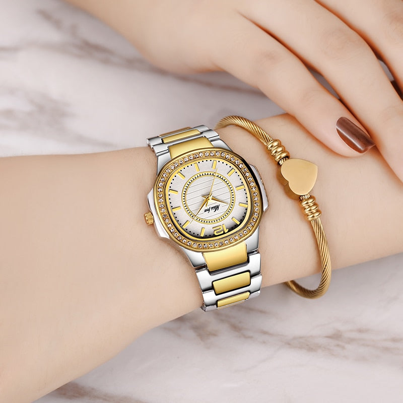 Women Watches Fashion Watch Geneva Designer Ladies Watch Luxury Brand Diamond Quartz Gold Wrist Watch