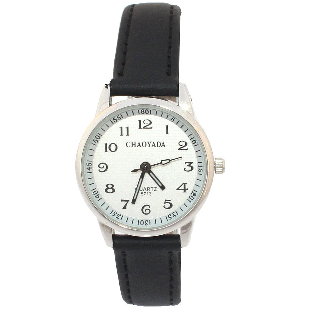Child Watches Girl Leather Strap Learn Time Kids Watch Students Quartz Wristwatch Casual Fashion Children's Gifts