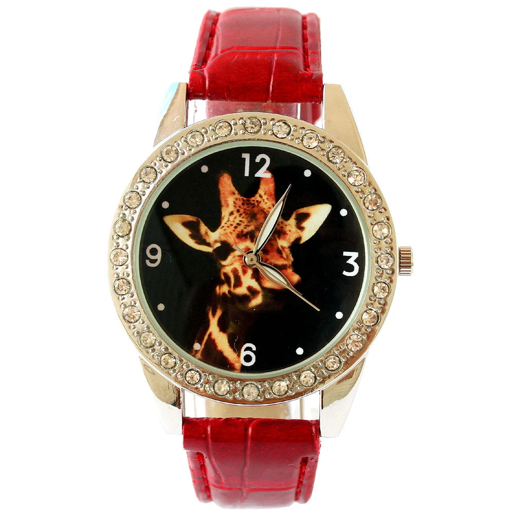 Top Brand Kids Children Fashion Watches Quartz Leather Strap Wrist Watch Boys Girls watches cartoon watches horse dial