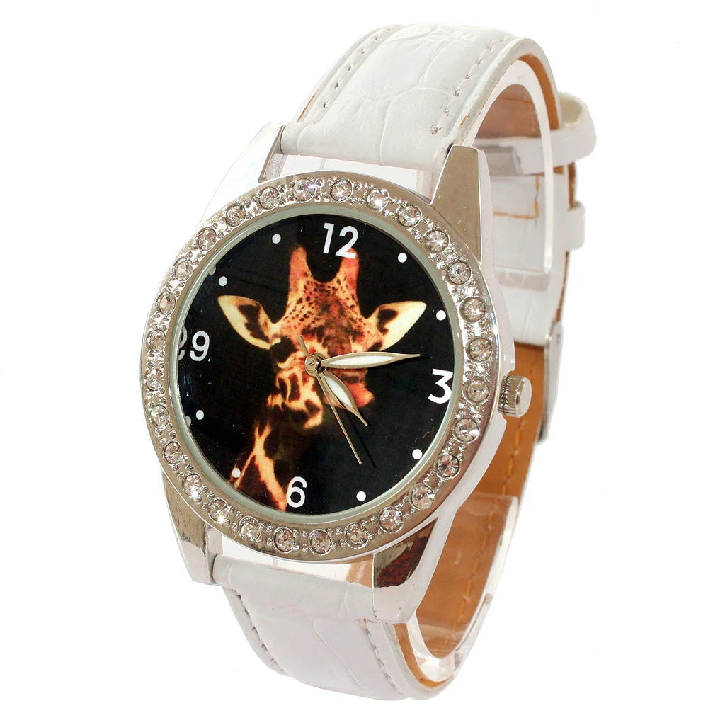 Top Brand Kids Children Fashion Watches Quartz Leather Strap Wrist Watch Boys Girls watches cartoon watches horse dial