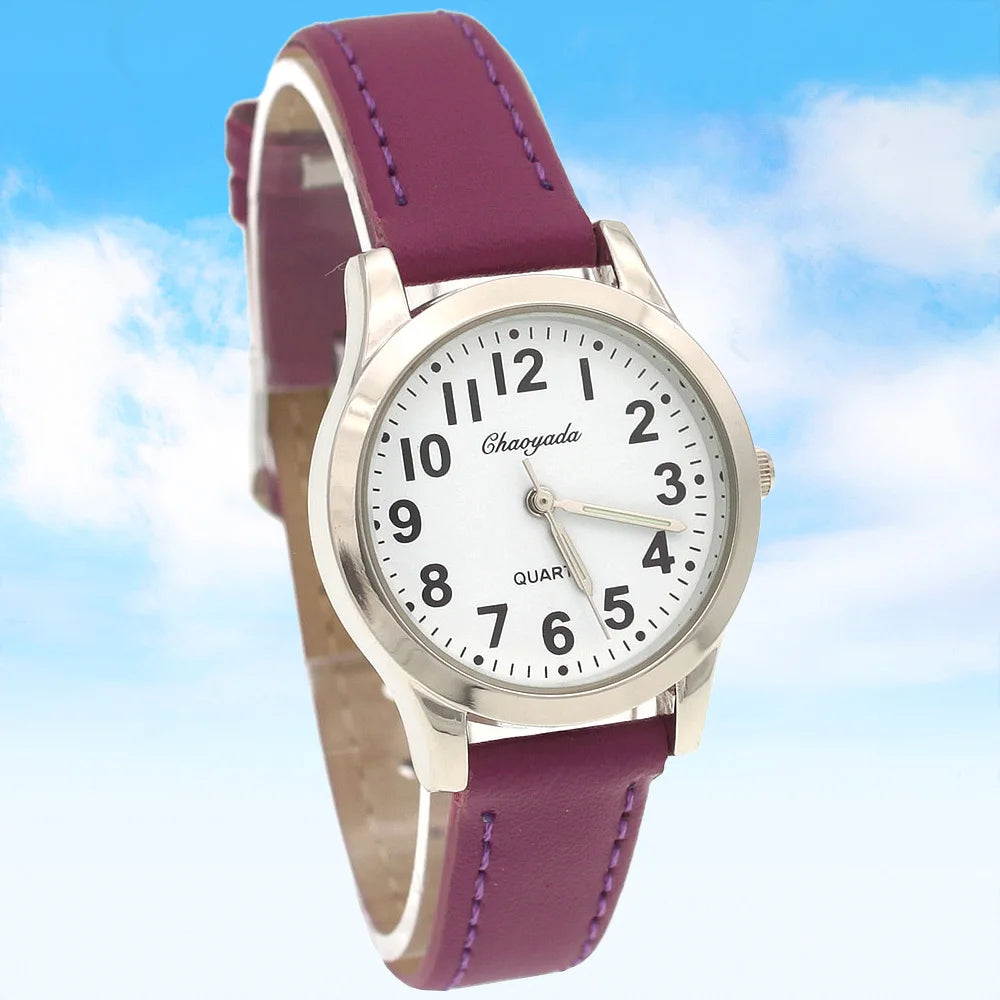 Fashion Student Boy Watch Girls Watches Women Leather Watch Quartz Wristwatches For Kids