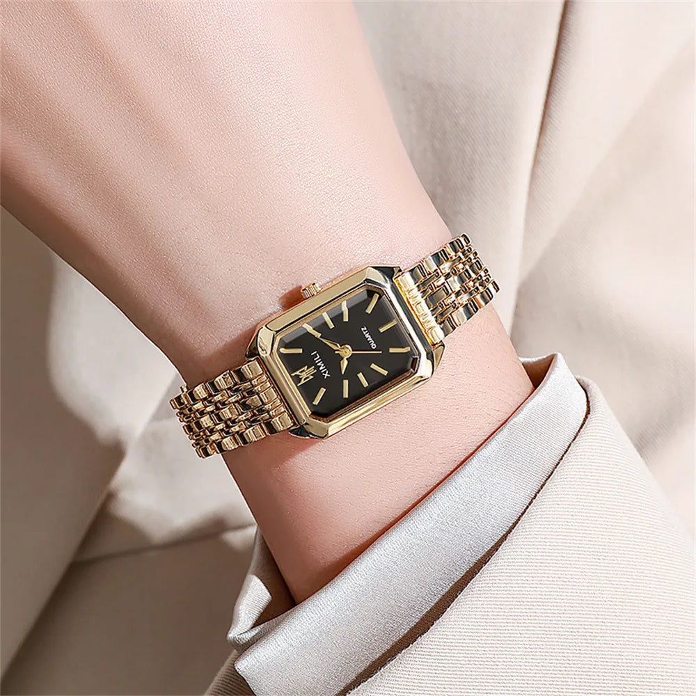 Women Watch Light Luxury Brand Stainless Steel Ladies Business Watches Female Student Fashion Quartz Watches UTHAI