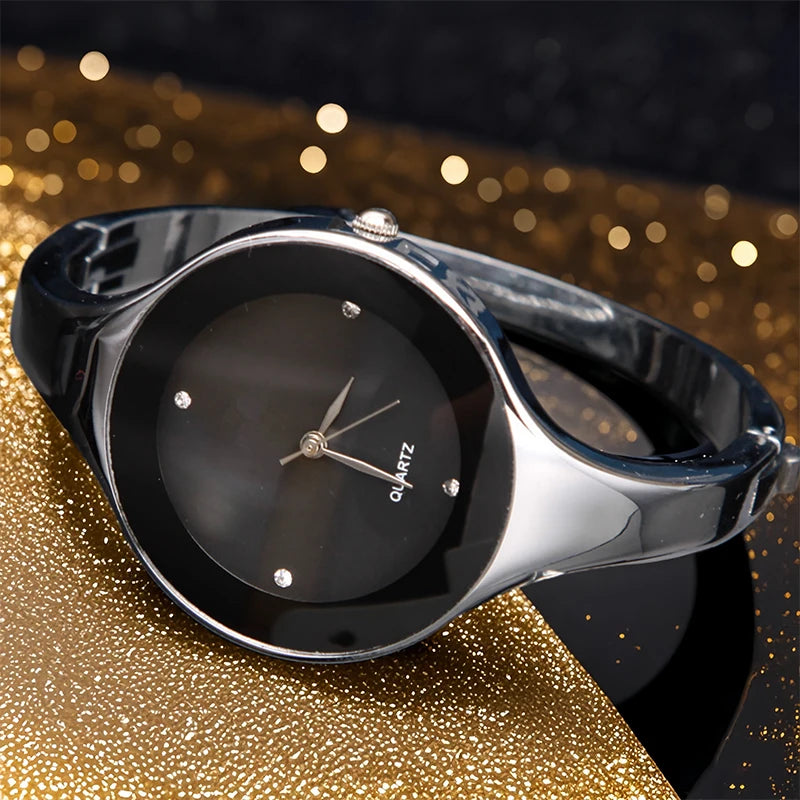 Fashion Luxury Women's Watch New Simple Crystal Analog Quartz Ladies Watch Exquisite Elegant Woman Watch Clock Gift Reloj Mujer