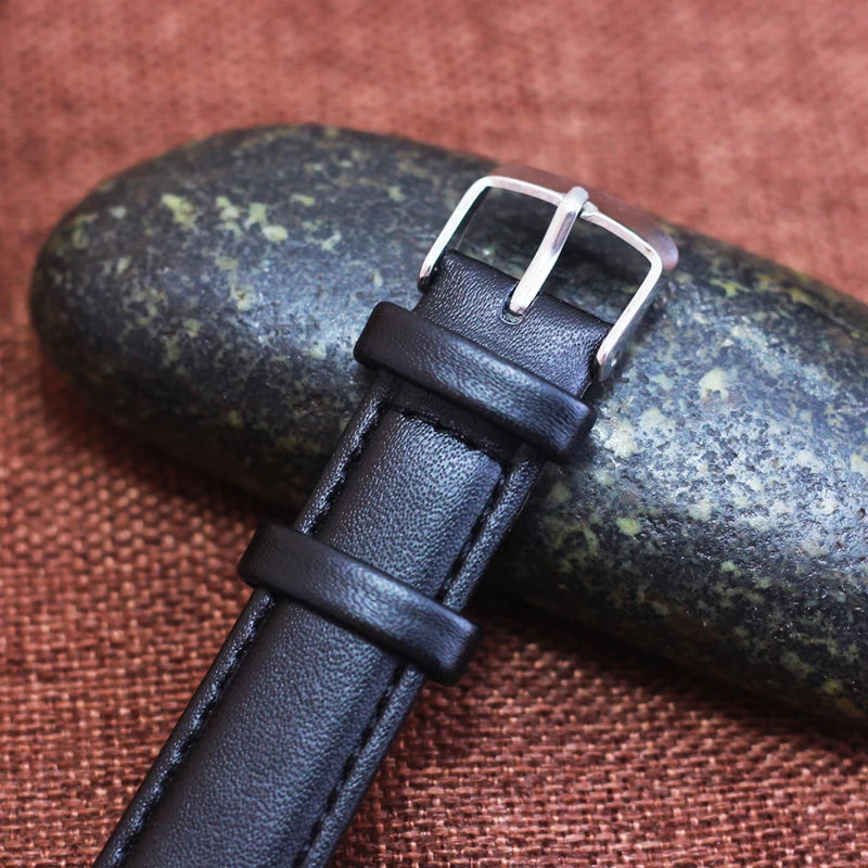 2024 new simple fashion leather strap watches for woman man children boys young students 12hours quartz waterproof watches clock