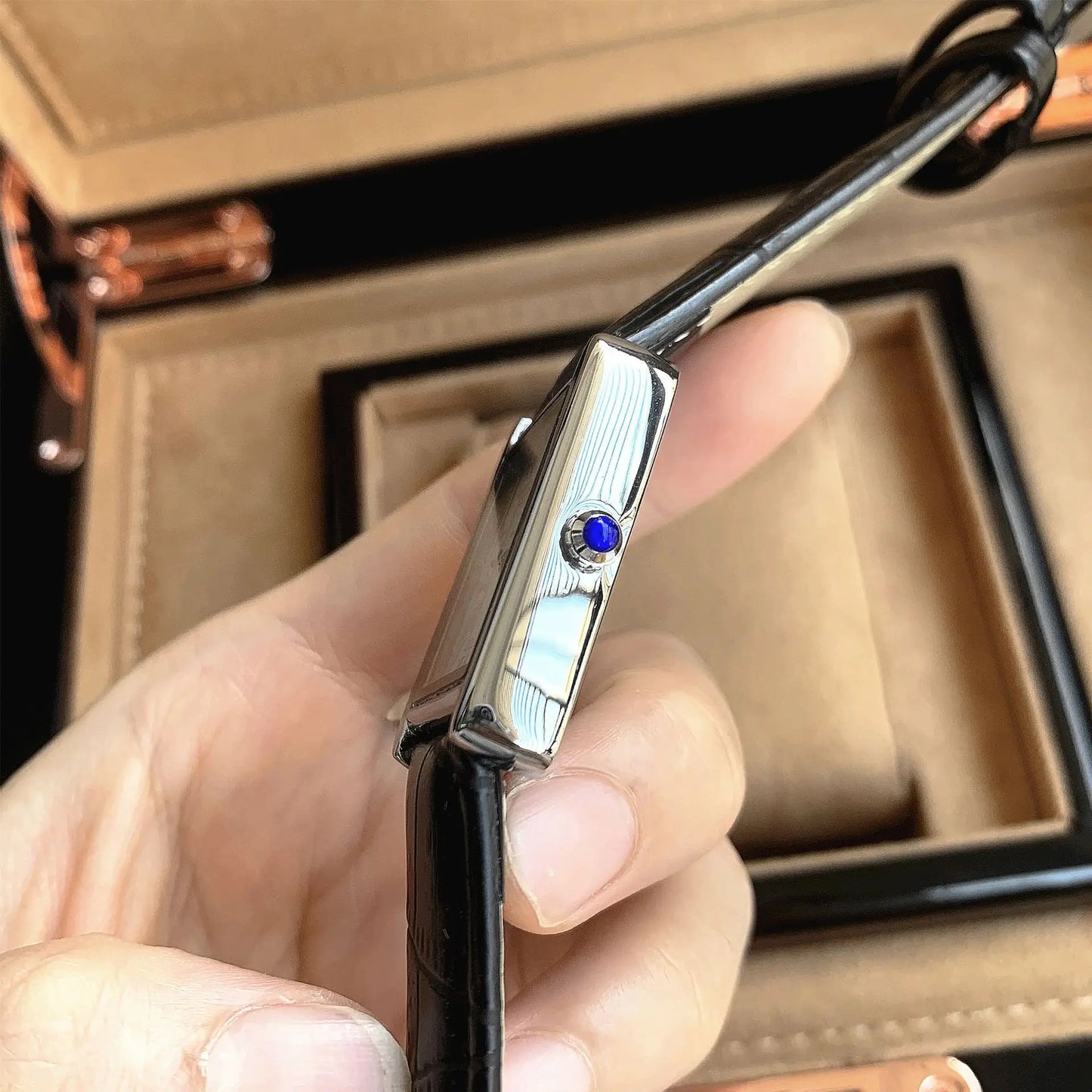 Men Watch Business Light Luxury Brand Square Classical Calendar Waterproof Belt Male Fashion Quartz Clock Watches Gift