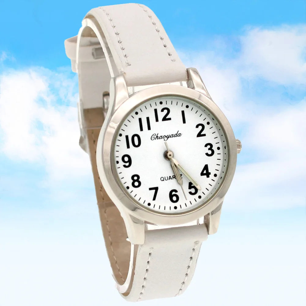 Fashion Student Boy Watch Girls Watches Women Leather Watch Quartz Wristwatches For Kids