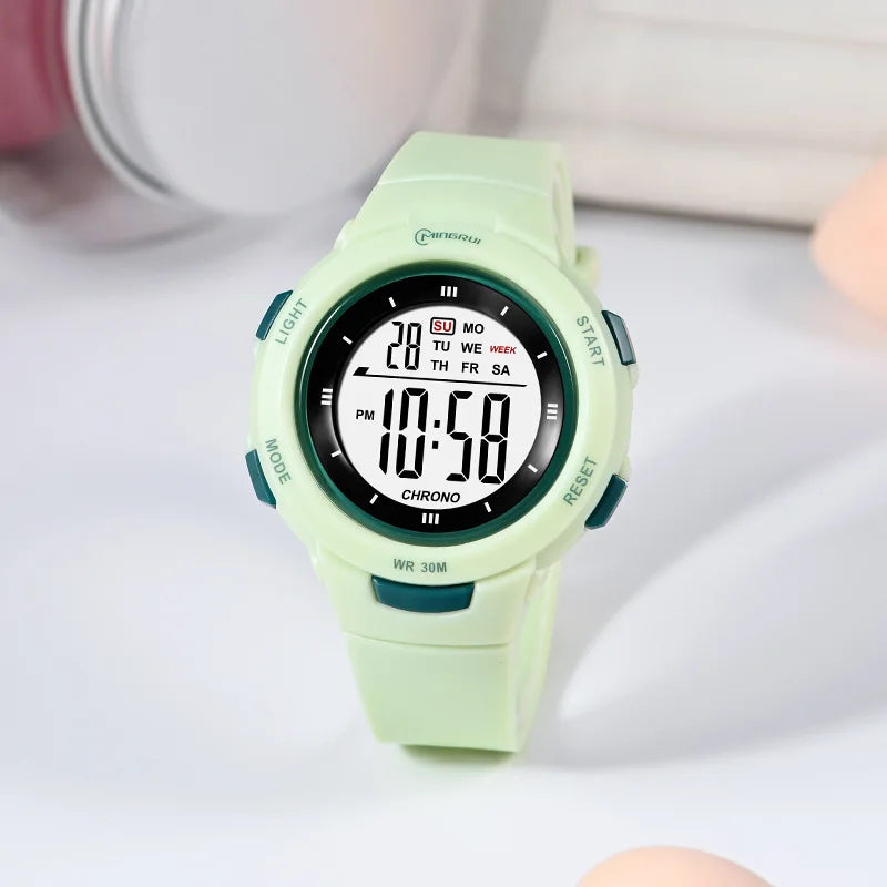 Kids Watches Fashion Luminous Waterproof Alarm Clock Smart Watches Boys and Girls Student Electronic Watch Gift