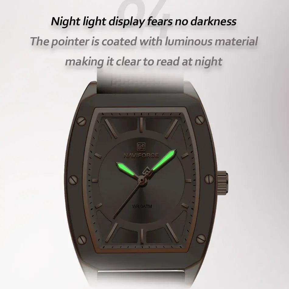 Women Quartz Watches Silicone Strap Student Sports Watch Big Dial Simple Tonneau Waterproof Wristwatches