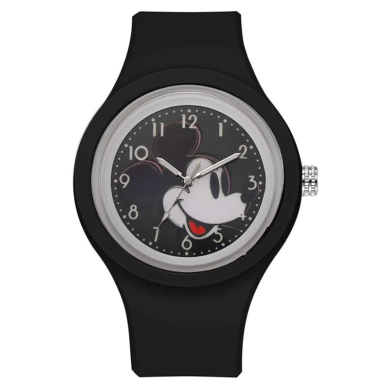 Disney Minnie Mouse Children Watch Mickey Minnie Mouse Anime Figure Watches Children Cartoon Quartz Watches for Girls Gifts