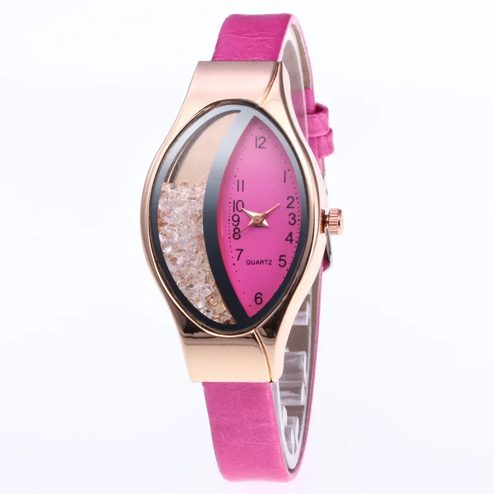 Fashion Women Watch Luxury Brand Ladies Clock Watches Pu Leather Wristwatch Women Watch Gift Montre Femme